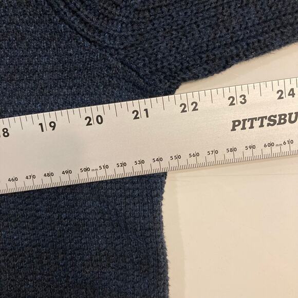 Nwot BANANA REPUBLIC Cardigan Sweater Men M Navy Knit Shawl-Collar Long-Slv - Picture 8 of 10